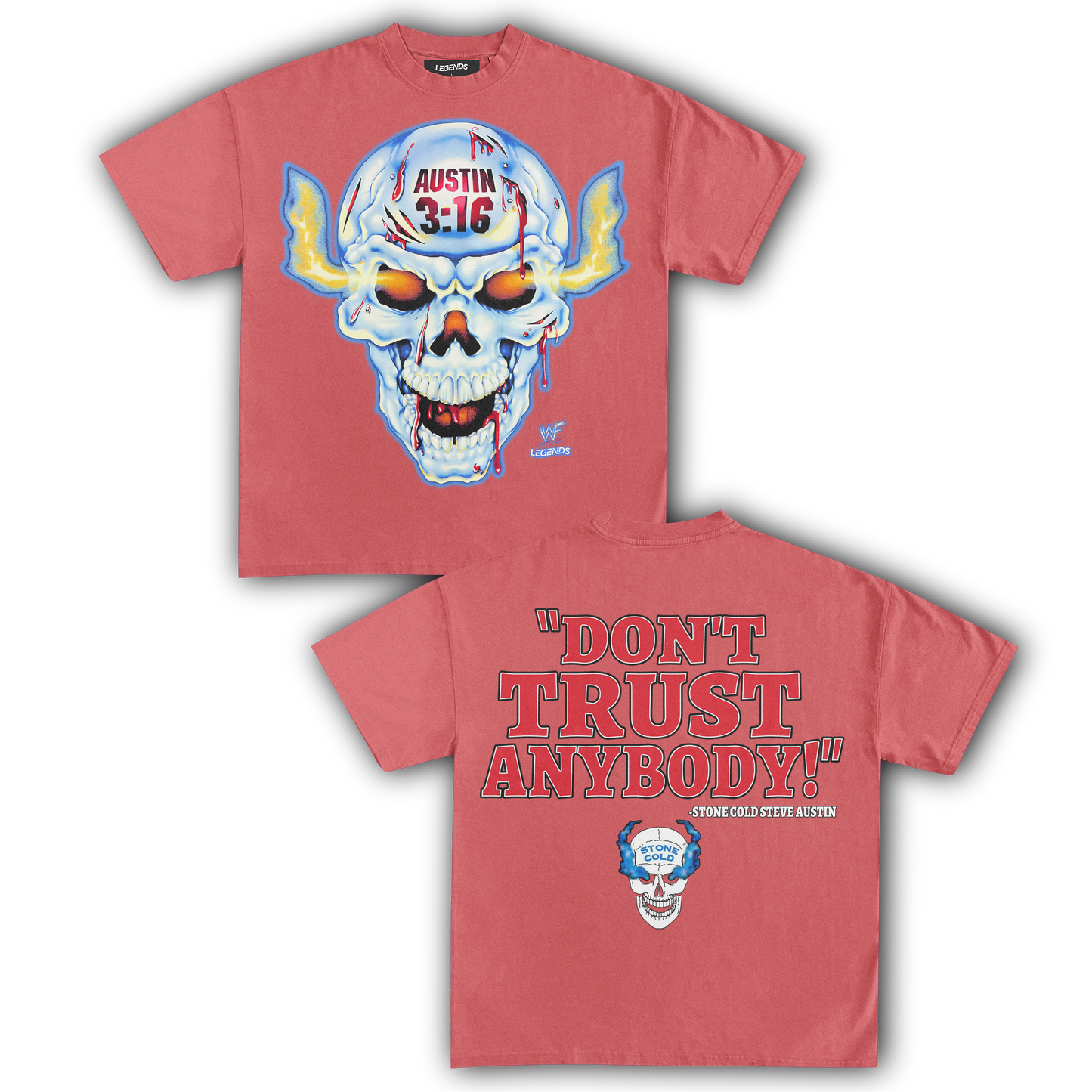 AUSTIN 3:16 BROKEN SKULL TEE (Double Sided)