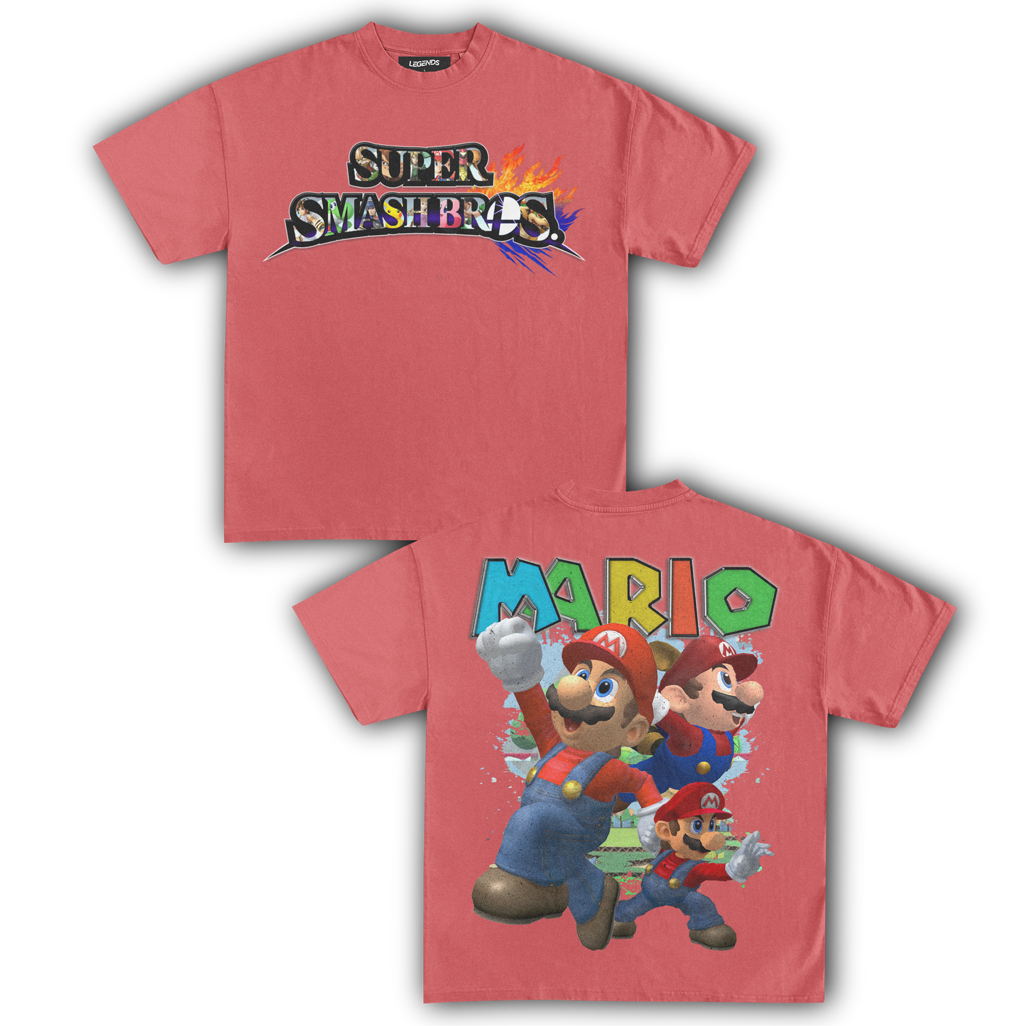 SUPER SMASH BROS MARIO TEE (Double)