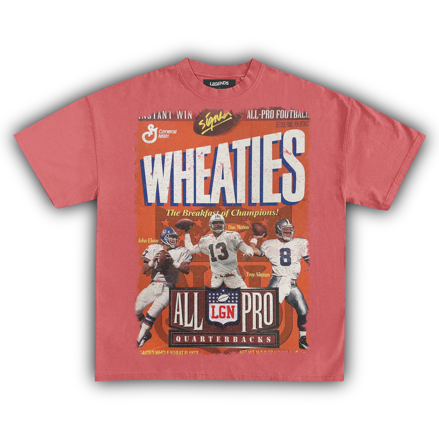 WHEATIES ALL-PRO QUARTERBACKS 1996 VINTAGE TEE