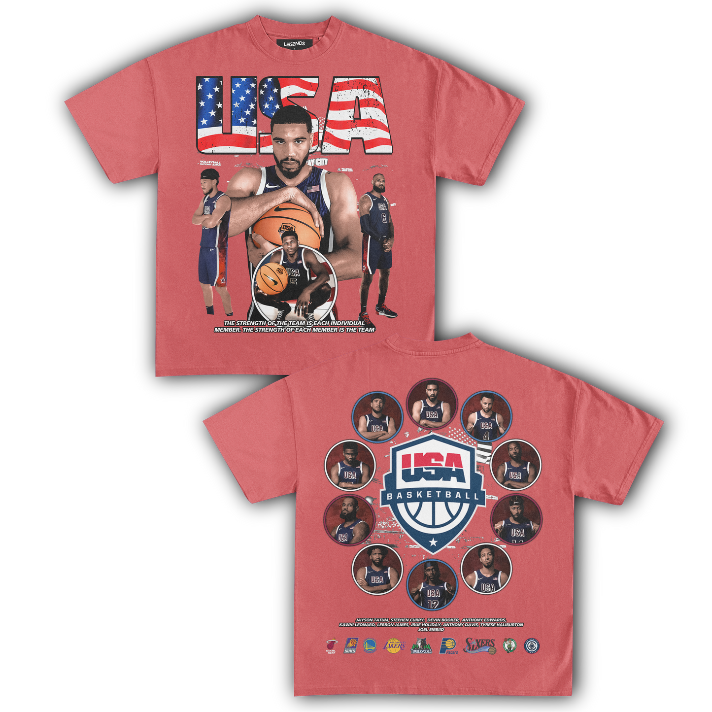 USA BASKETBALL TEAM '24 TEE