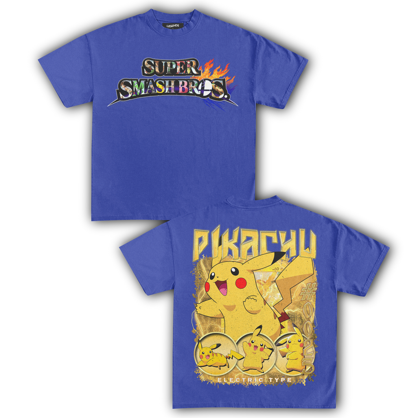 SUPER SMASH BROS PIKACHU TEE (Double)