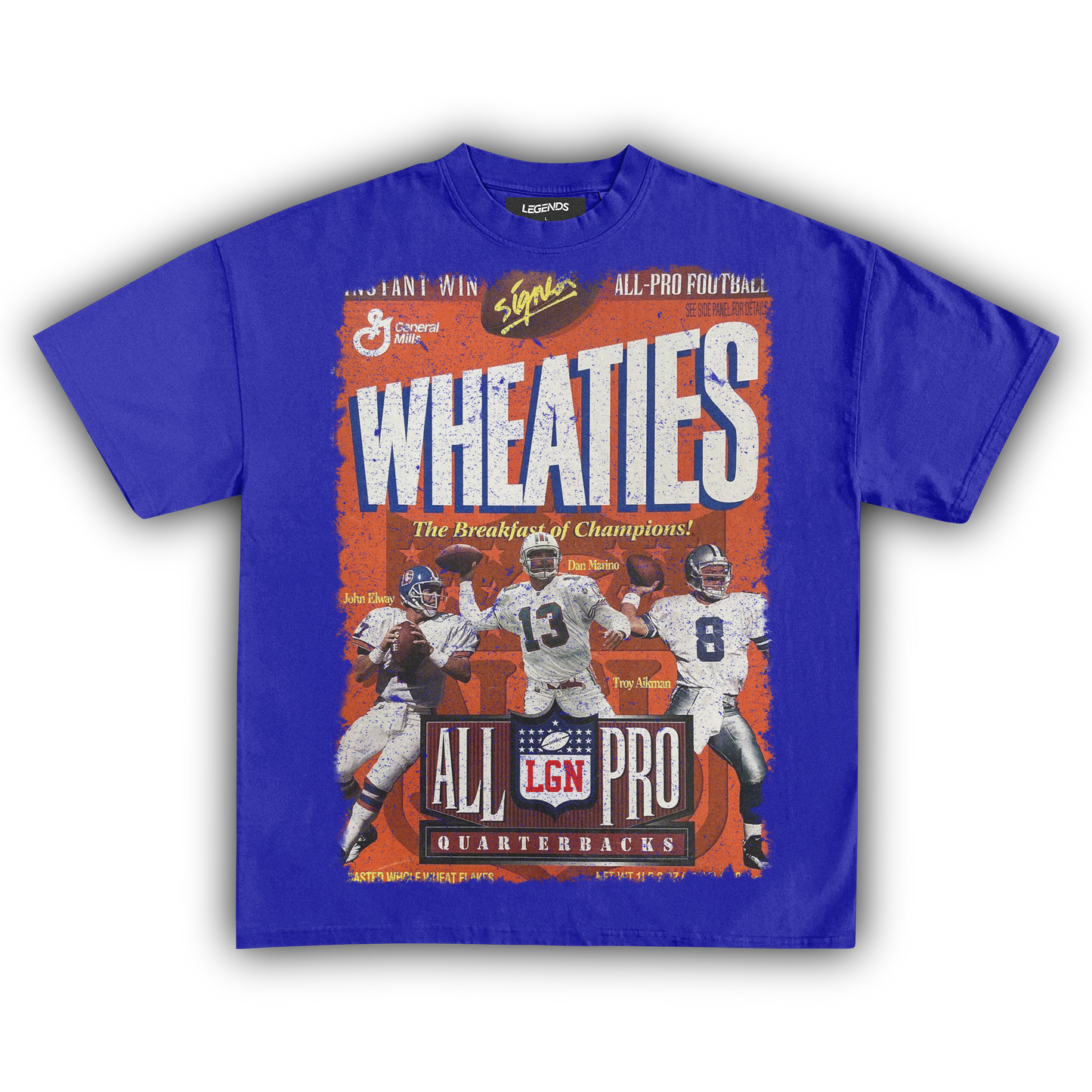 WHEATIES ALL-PRO QUARTERBACKS 1996 VINTAGE TEE