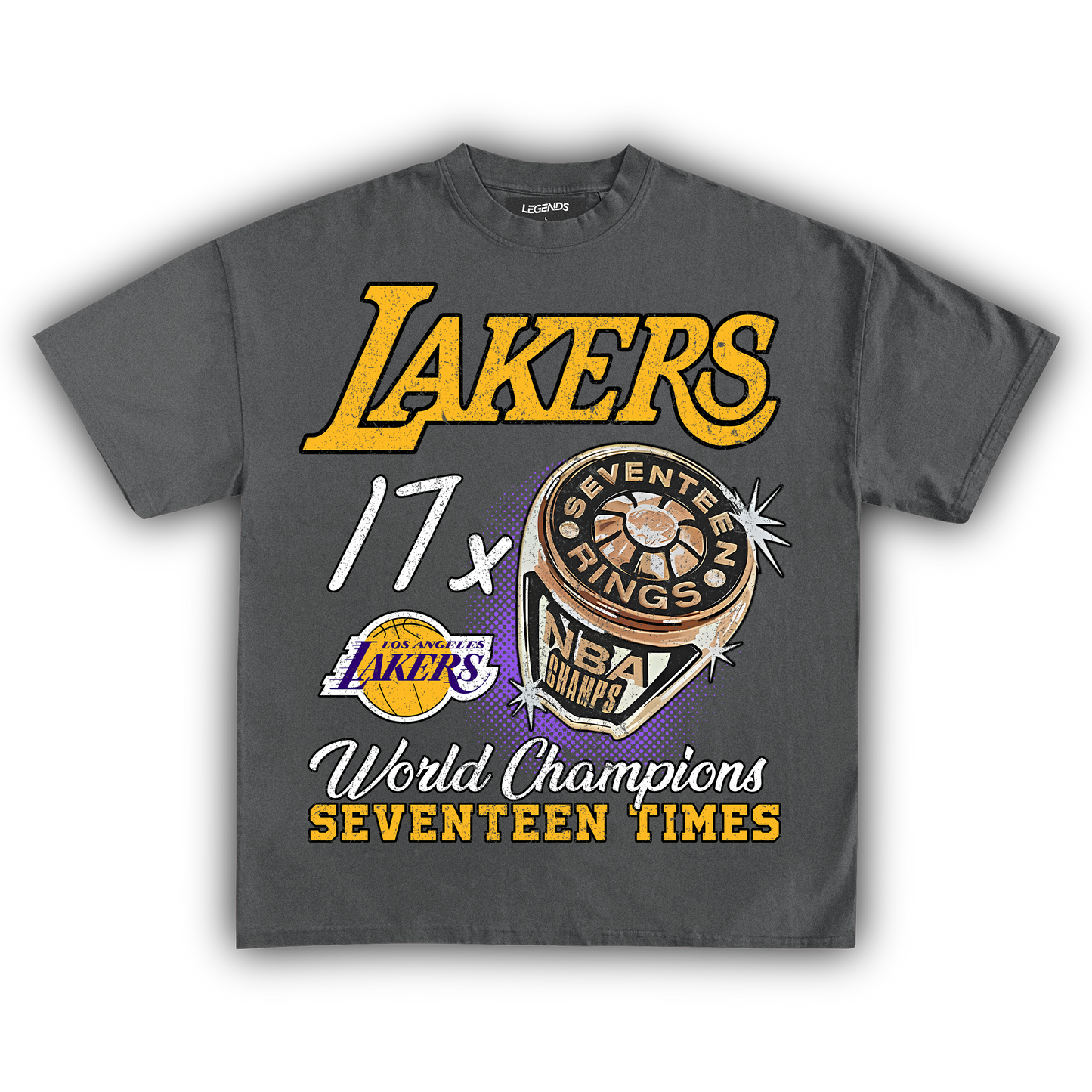LAKERS VINTAGE CHAMPIONS TEE