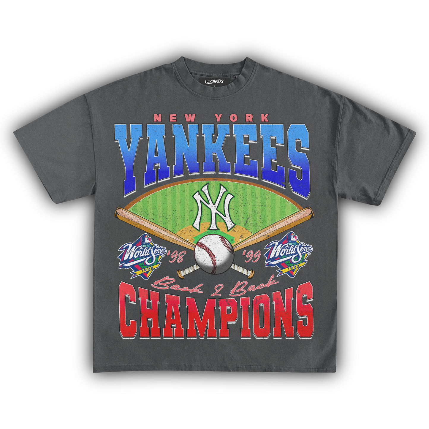 YANKEES BACK 2 BACK CHAMPIONS TEE