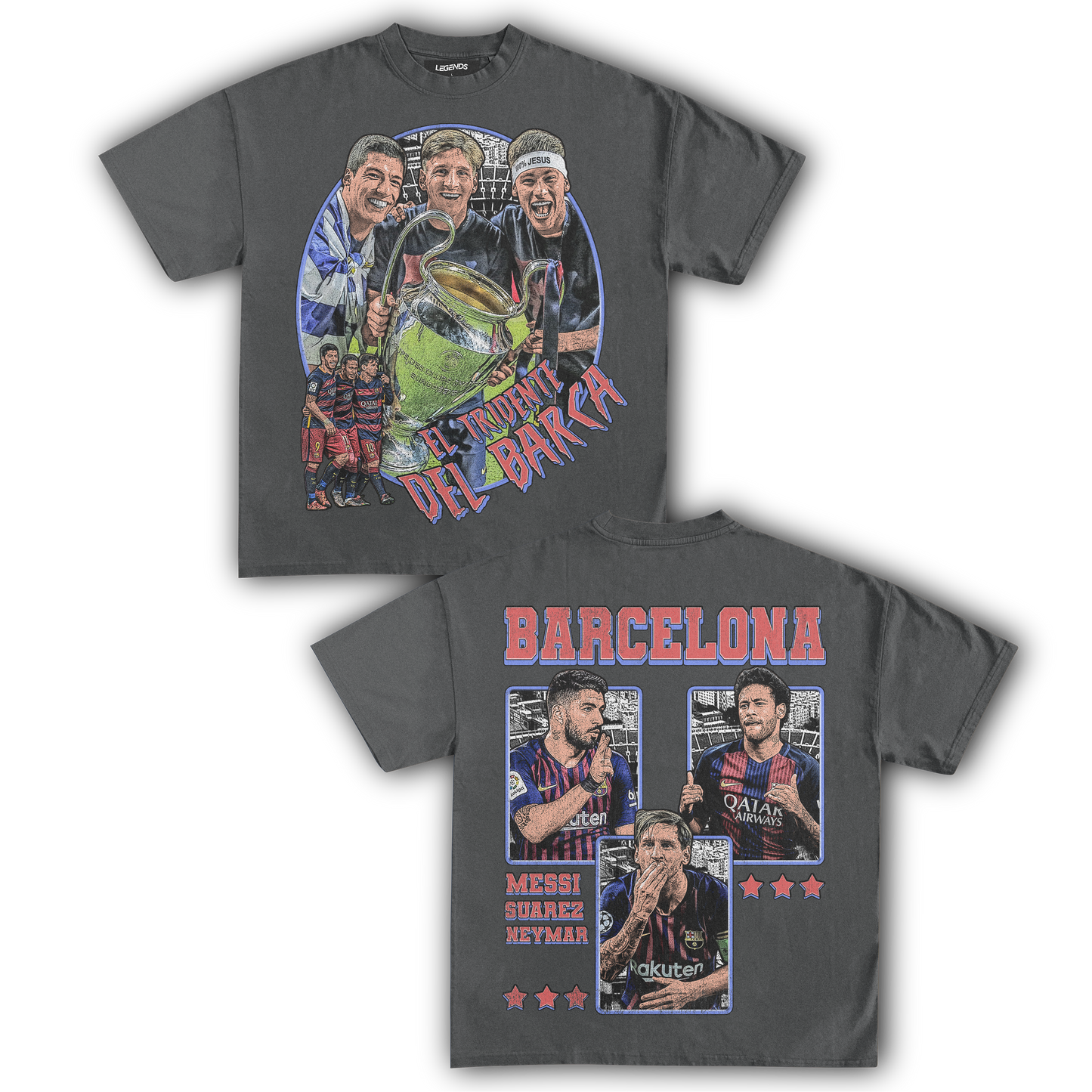 EL TRIDENTE DEL BARCA TEE (Double Sided)
