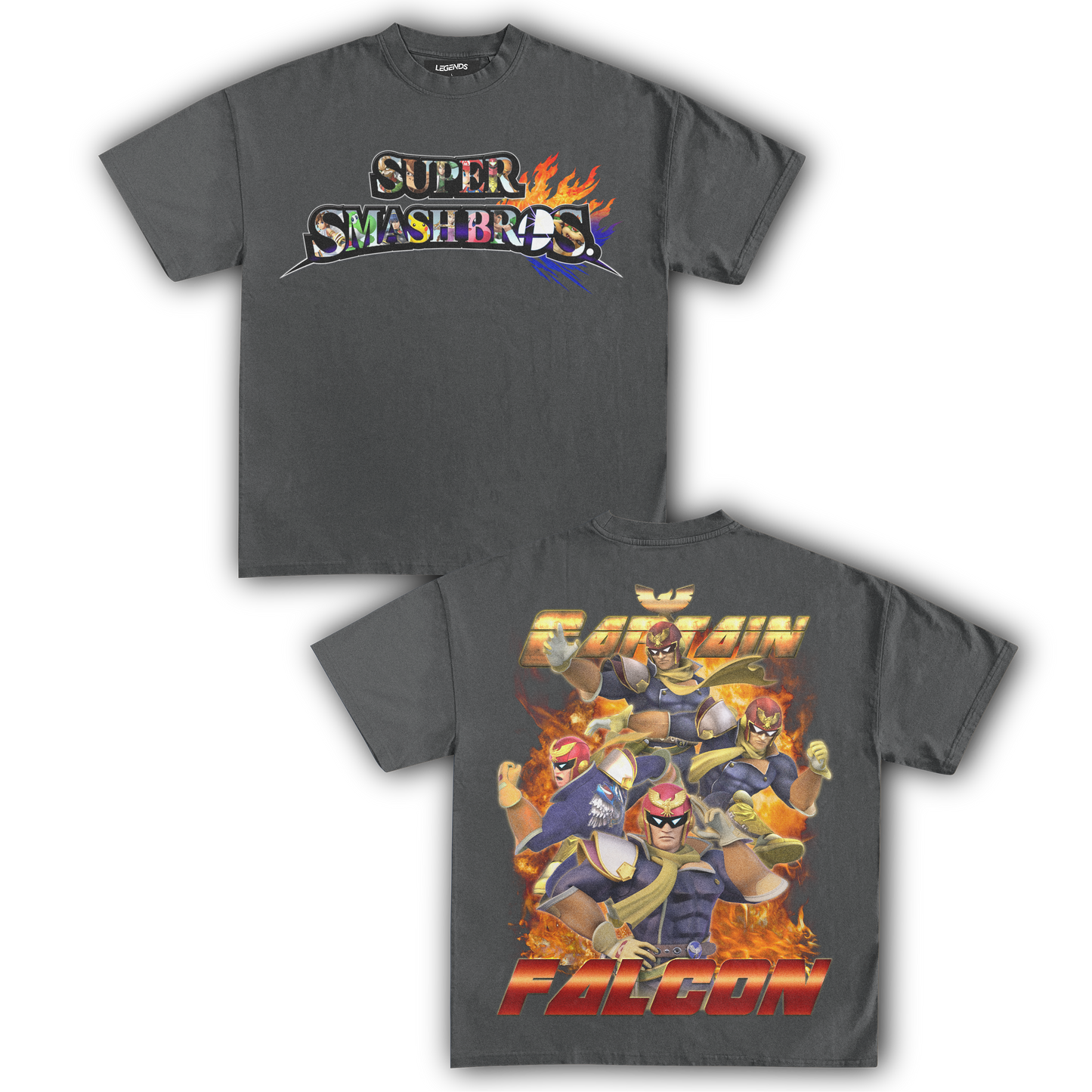 SUPER SMASH BROS CAPTAIN FALCON TEE (Double)