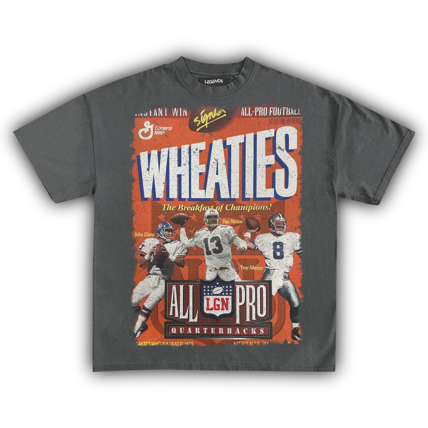 WHEATIES ALL-PRO QUARTERBACKS 1996 VINTAGE TEE