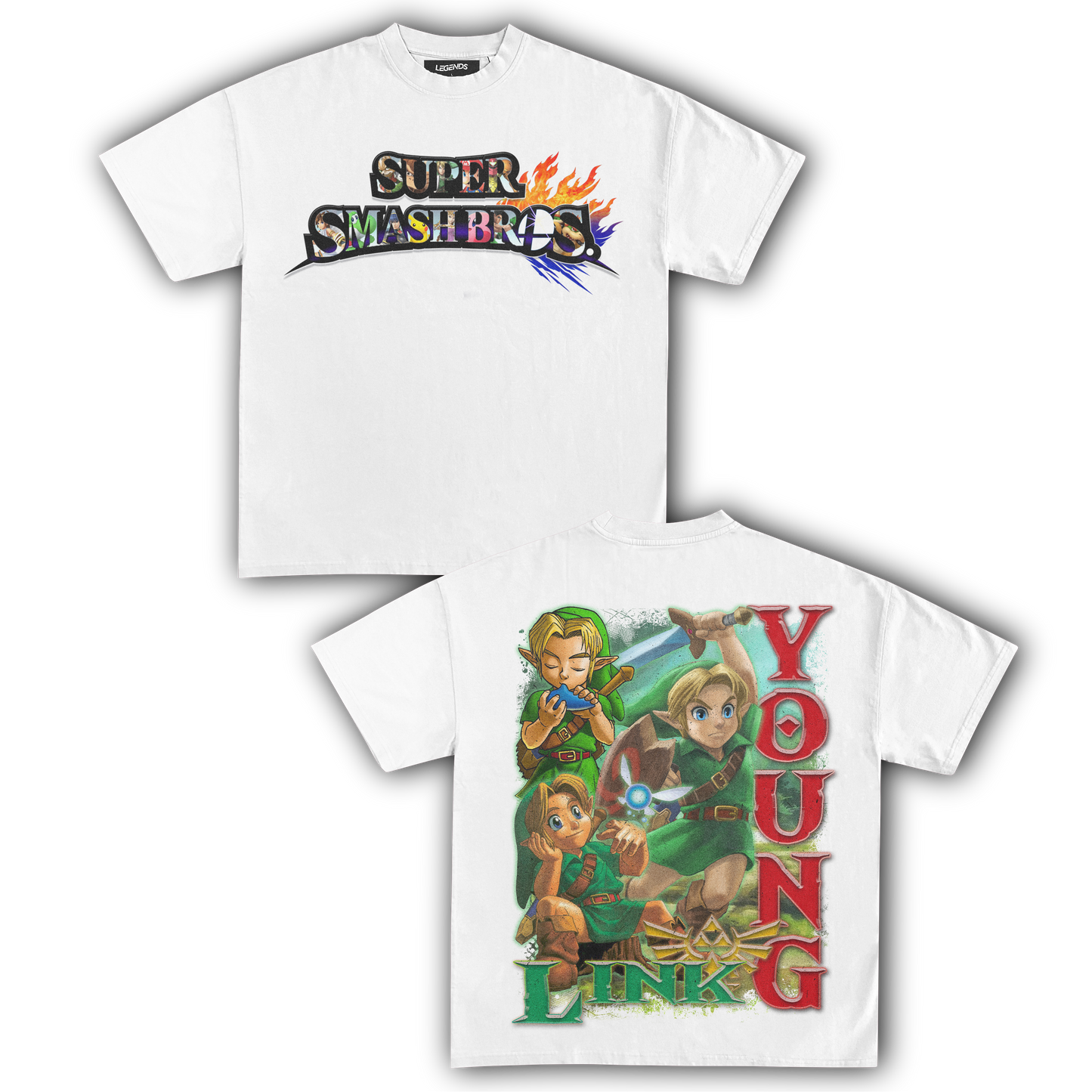 SUPER SMASH BROS YOUNG LINK TEE (Double)