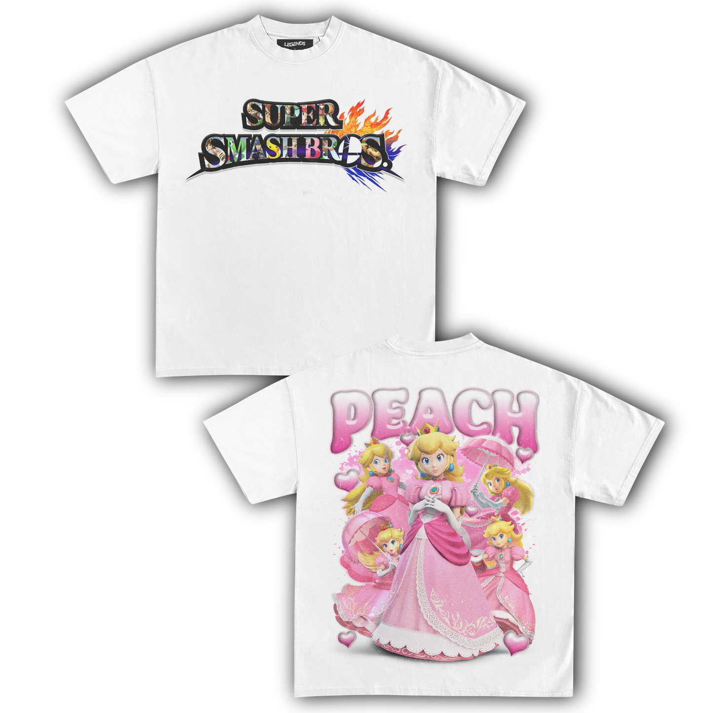 SUPER SMASH BROS PEACH TEE (Double)