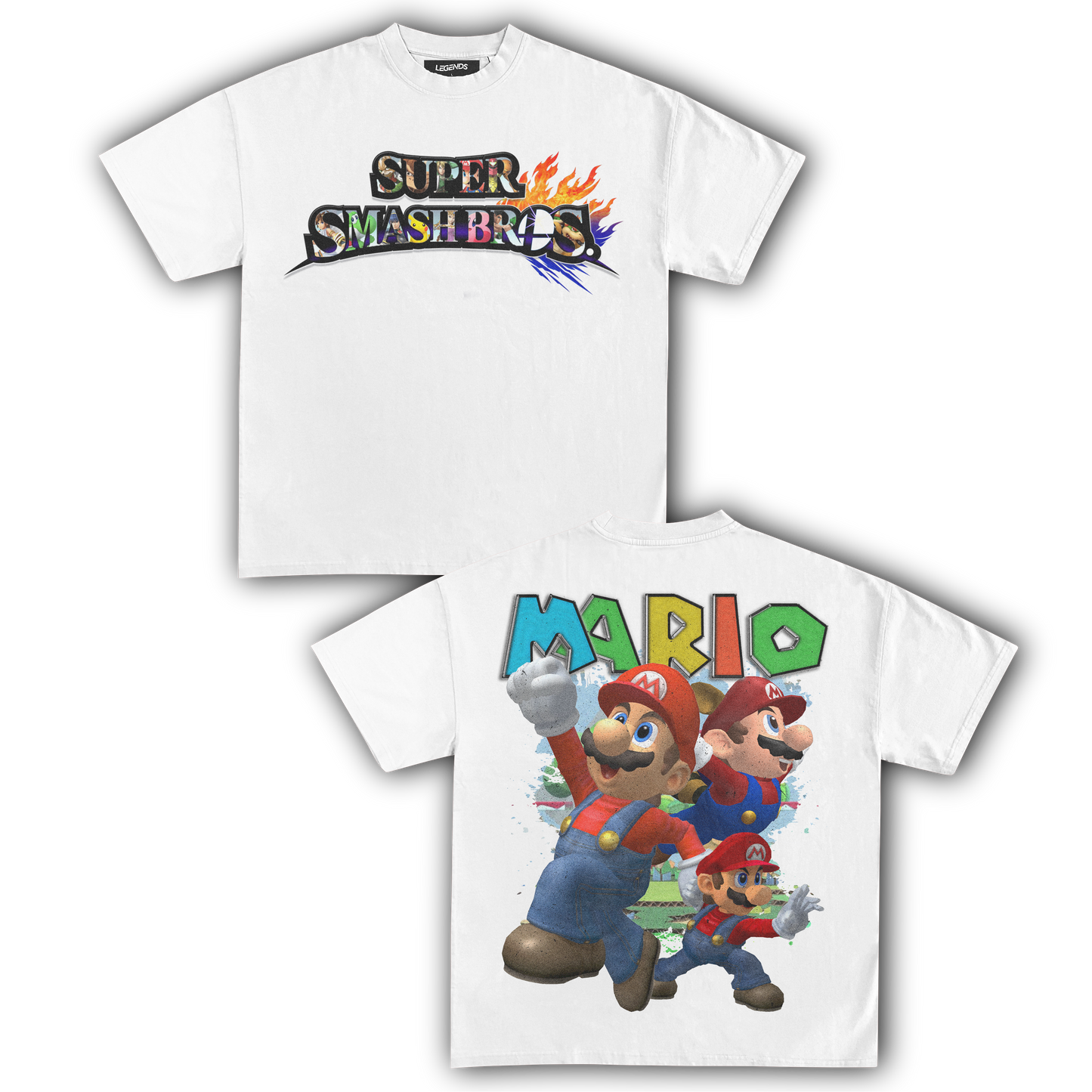SUPER SMASH BROS MARIO TEE (Double)