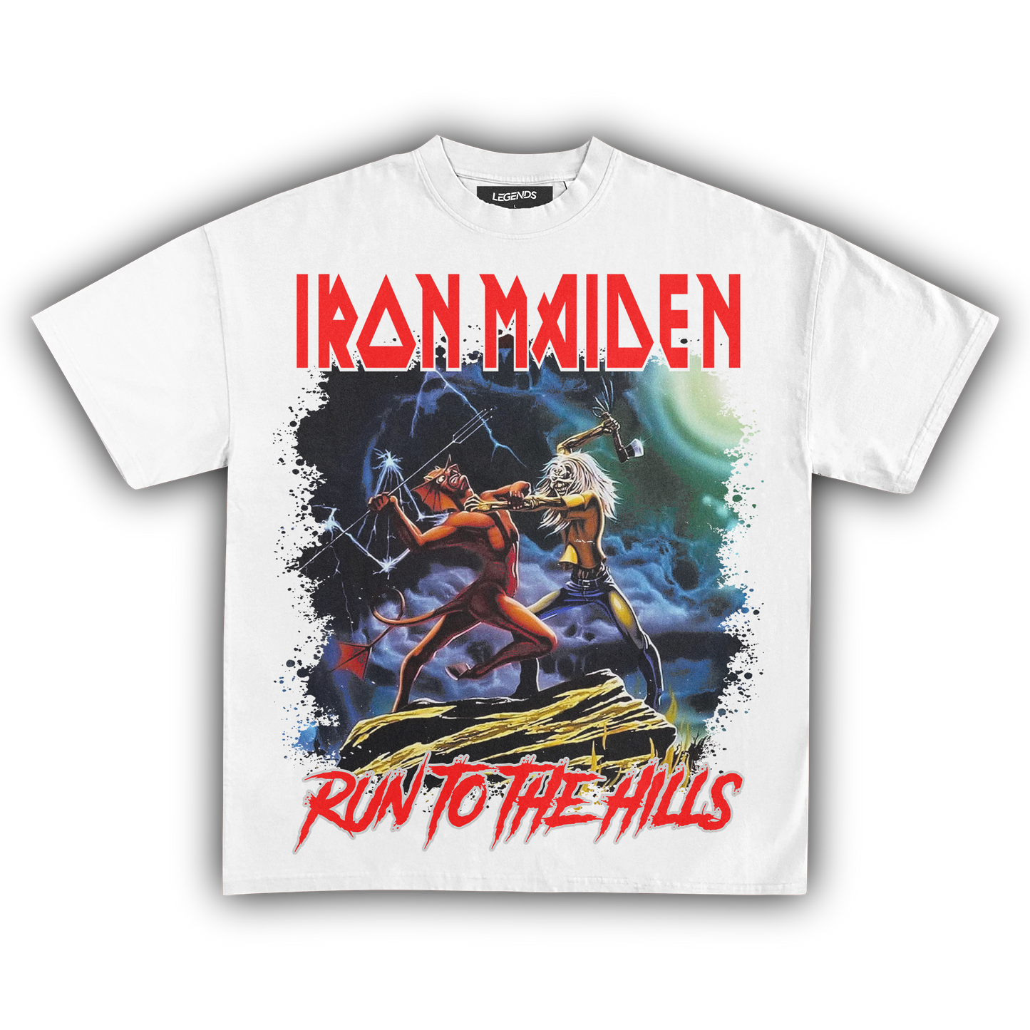 IRON MAIDEN RUN TO THE HILLS TEE