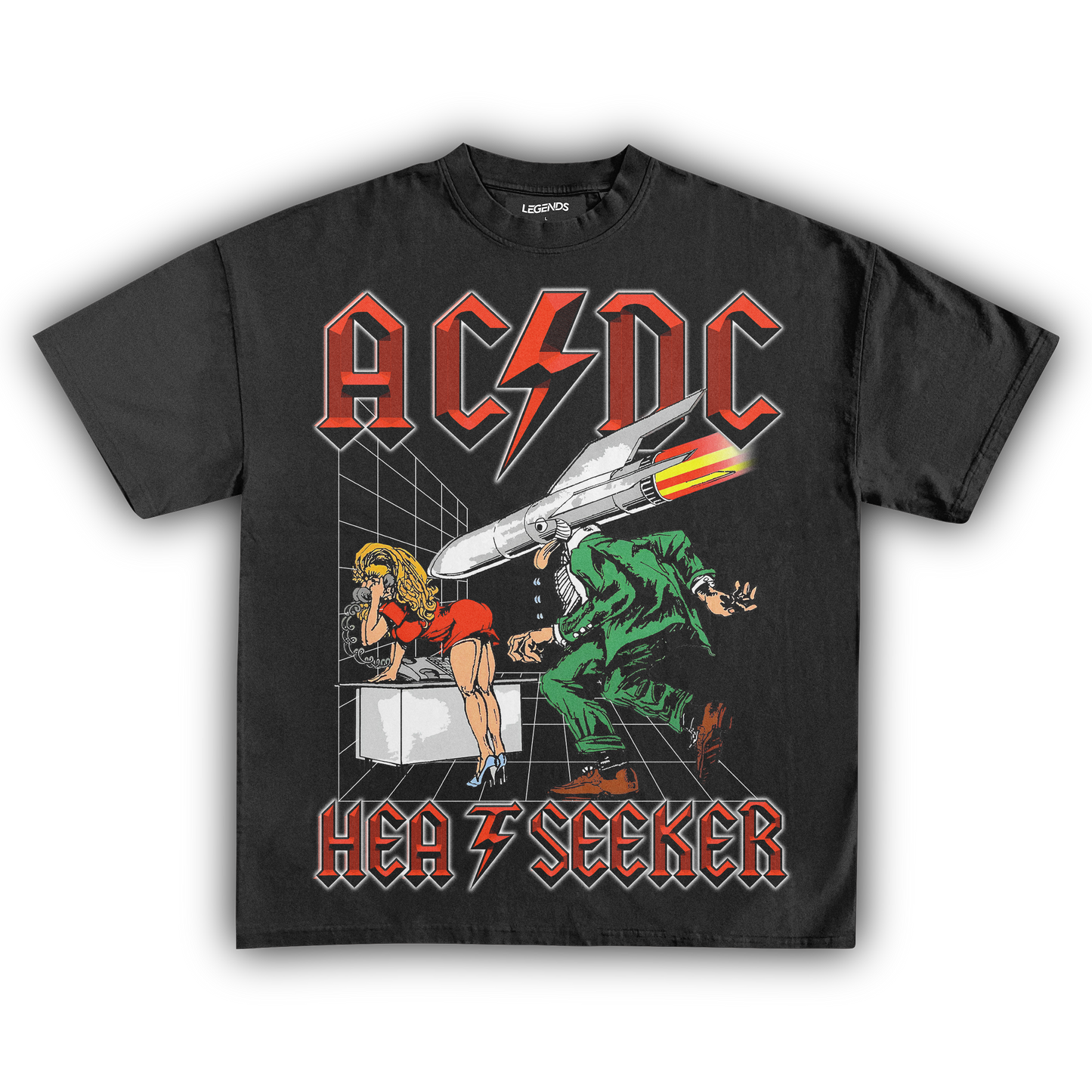 AC/DC HEAT SEEKER TEE