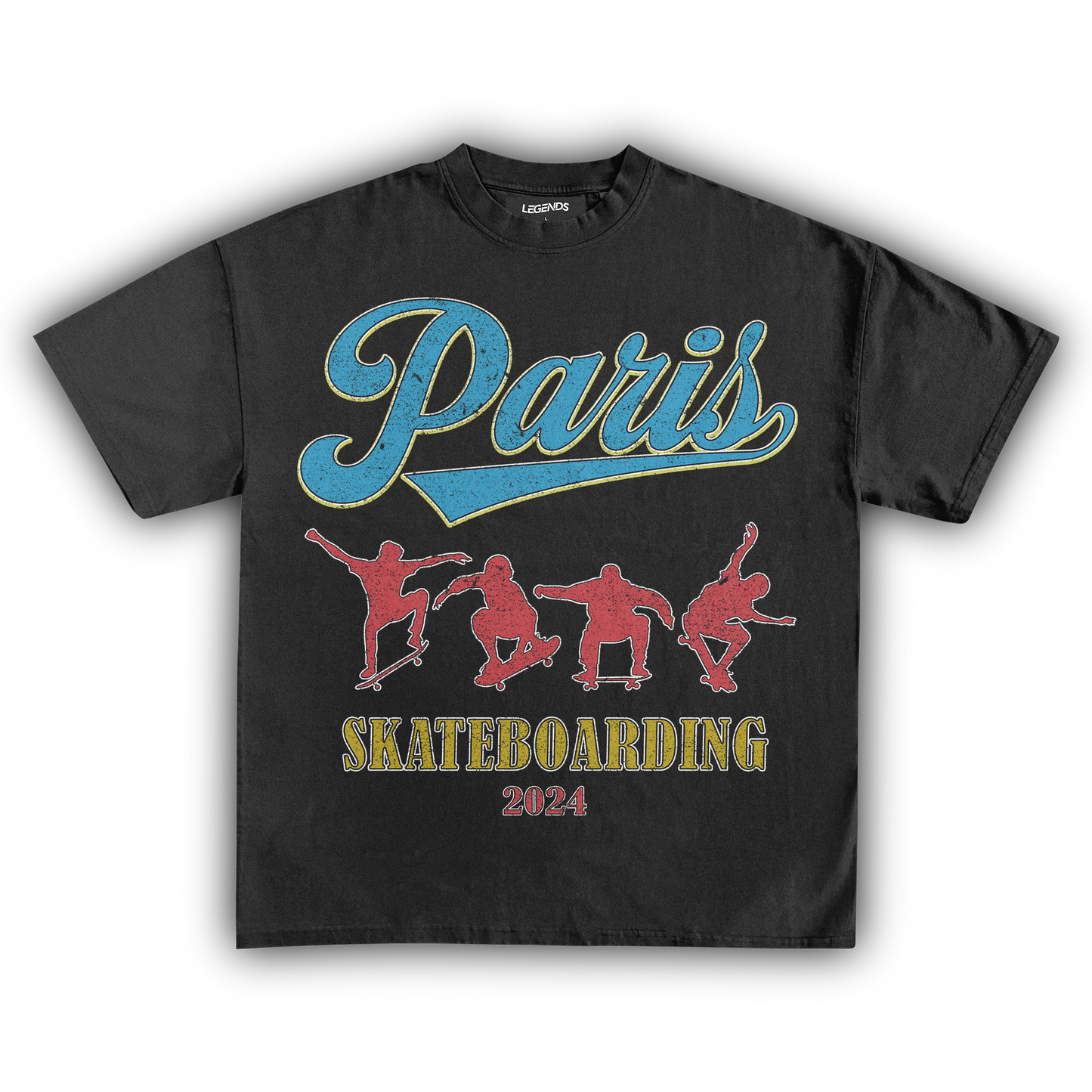 '24 PARIS SKATEBOARDING VINTAGE TEE