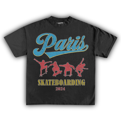 '24 PARIS SKATEBOARDING VINTAGE TEE