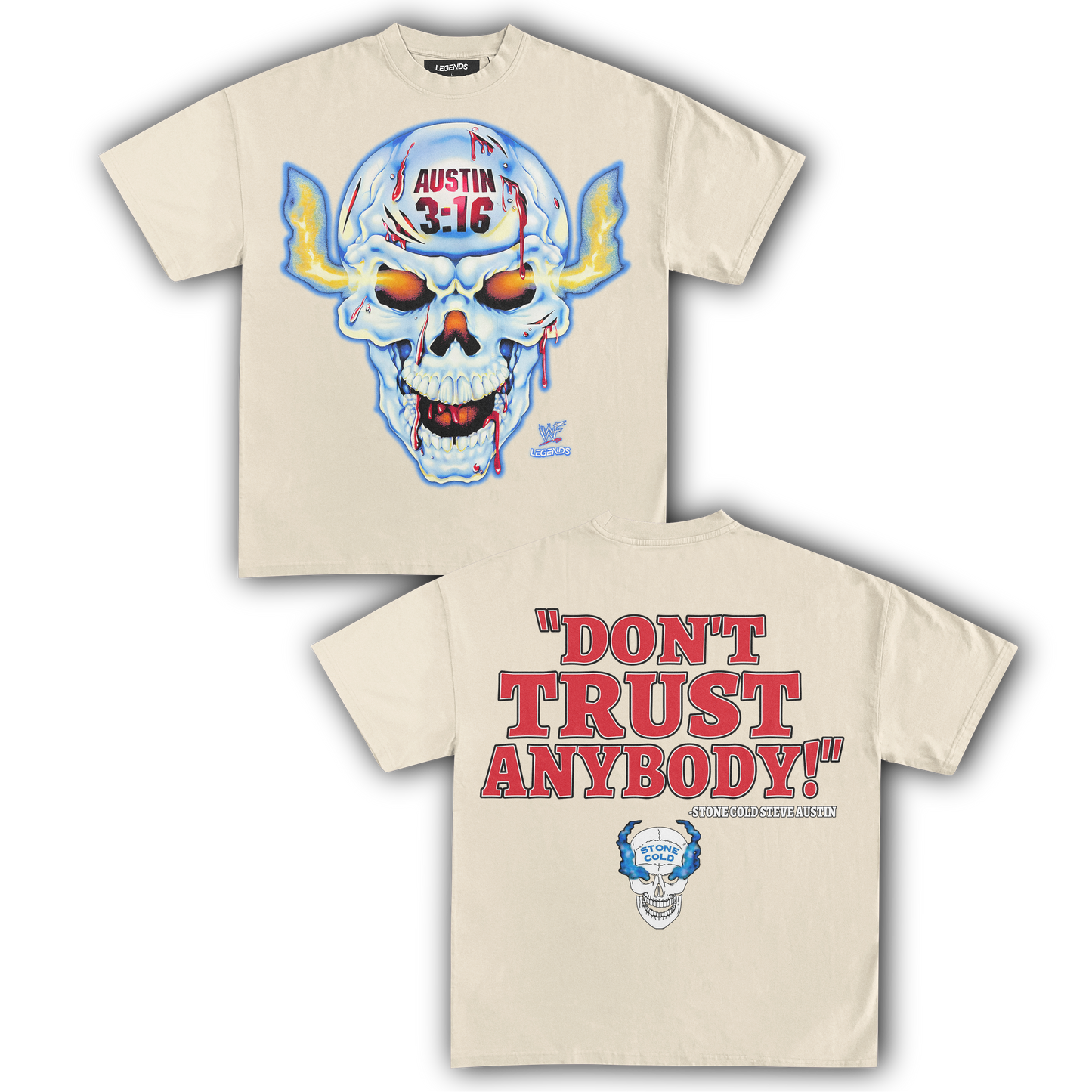 AUSTIN 3:16 BROKEN SKULL TEE (Double Sided)