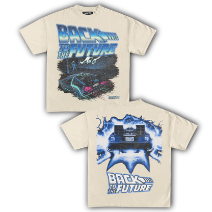BACK TO THE FUTURE OUTATIME RETRO TEE (Double Sided)