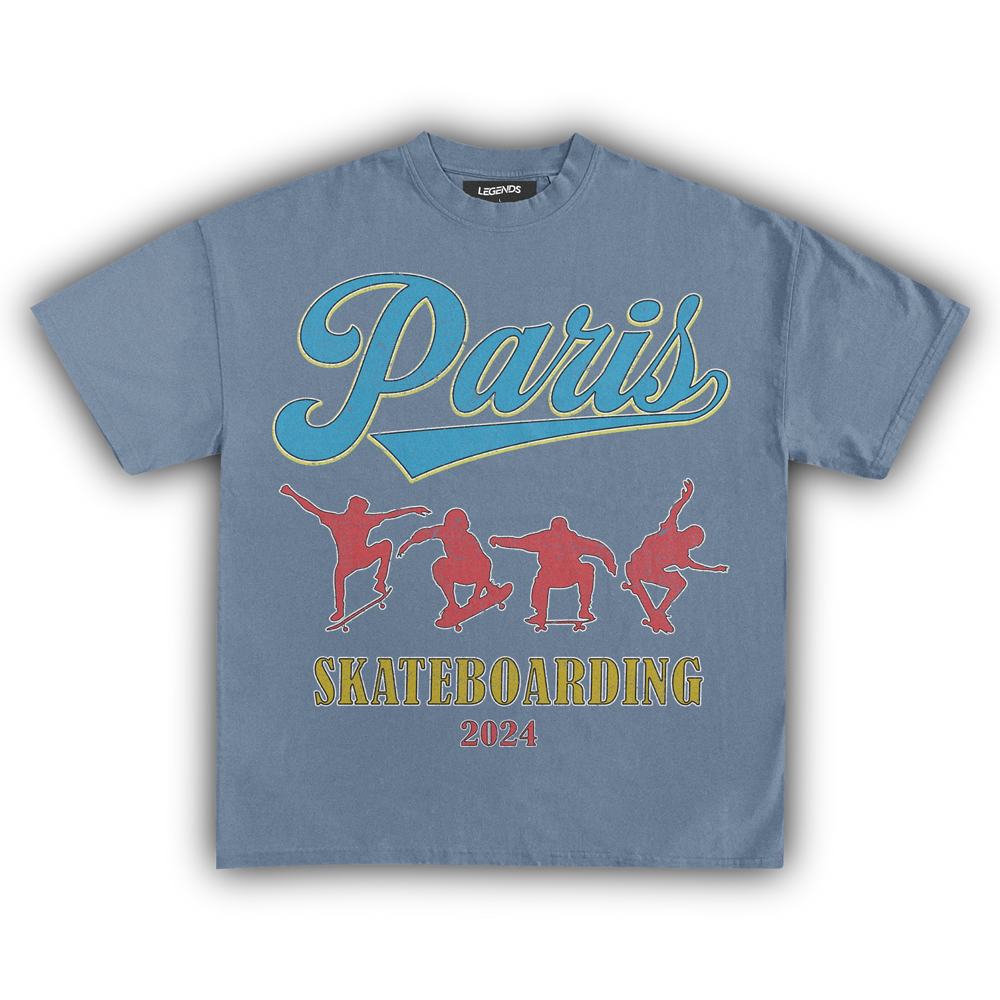 '24 PARIS SKATEBOARDING VINTAGE TEE