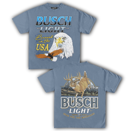 BUSCH LIGHT BREWED IN THE USA TEE (Double Sided)