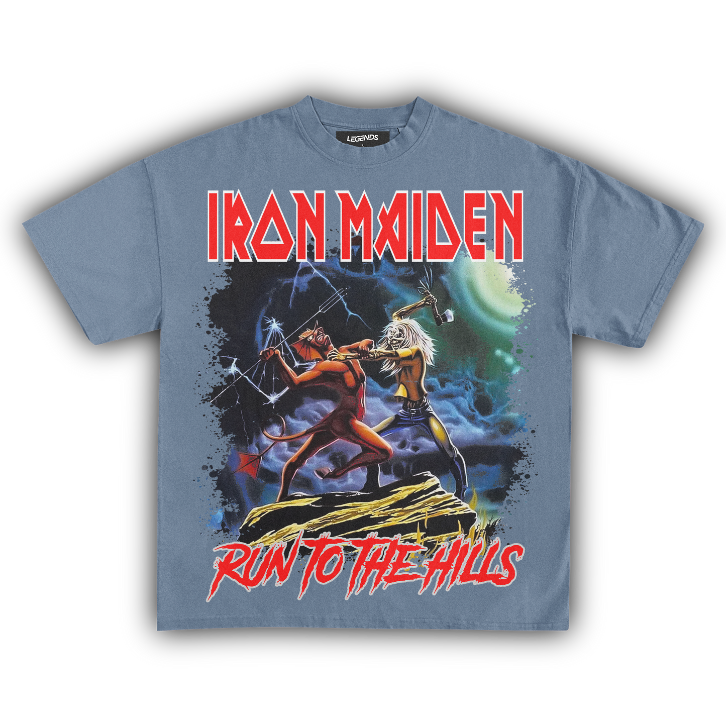 IRON MAIDEN RUN TO THE HILLS TEE