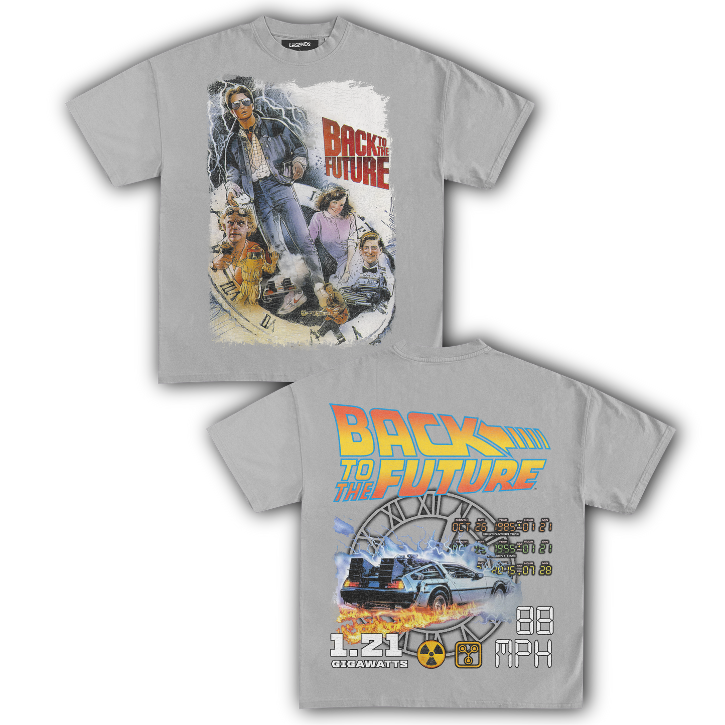 BACK TO THE FUTURE TIME TRAVELER TEE (Double Sided)