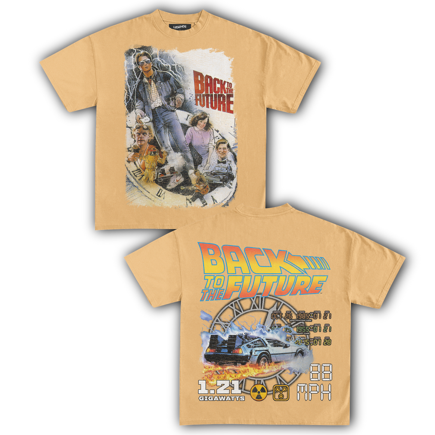 BACK TO THE FUTURE TIME TRAVELER TEE (Double Sided)