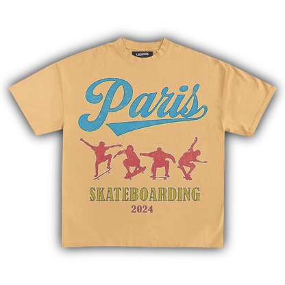 '24 PARIS SKATEBOARDING VINTAGE TEE