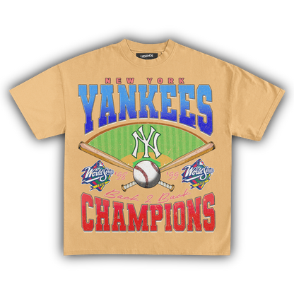 YANKEES BACK 2 BACK CHAMPIONS TEE