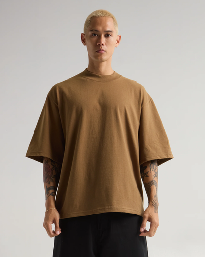 7.5 OZ HEAVYWEIGHT OVERSIZED BAGGY TEE (Caramel Latte)