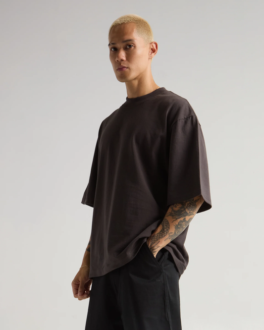 7.5 OZ HEAVYWEIGHT OVERSIZED BAGGY TEE (Matte Black)