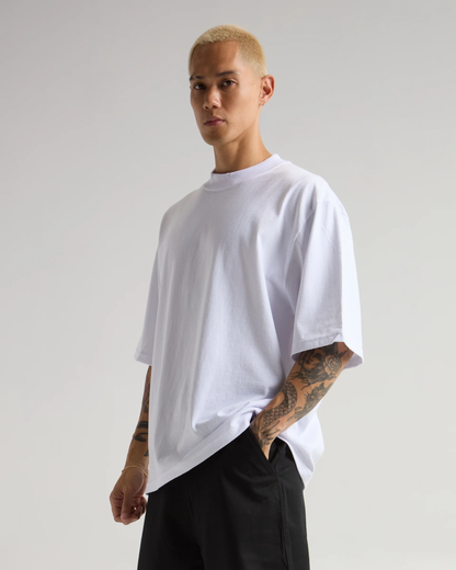 7.5 OZ HEAVYWEIGHT OVERSIZED BAGGY TEE (White)