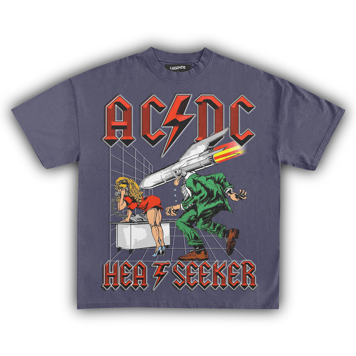 AC/DC HEAT SEEKER TEE