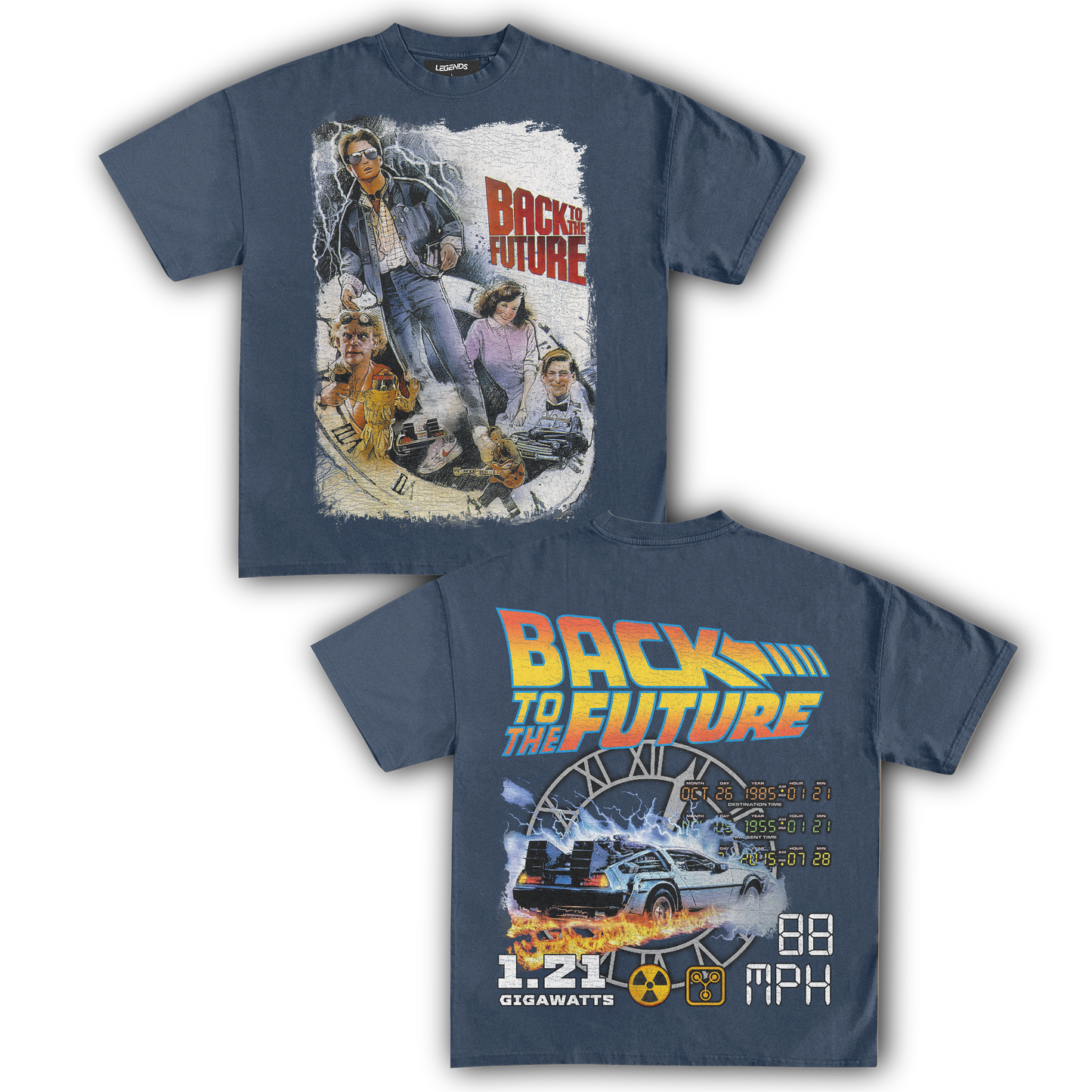 BACK TO THE FUTURE TIME TRAVELER TEE (Double Sided)