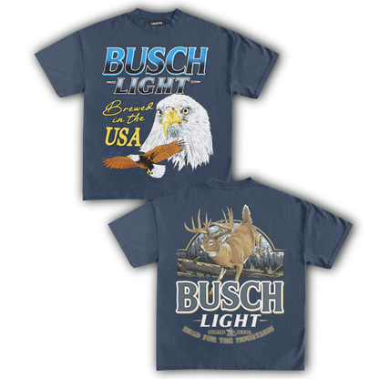 BUSCH LIGHT BREWED IN THE USA TEE (Double Sided)
