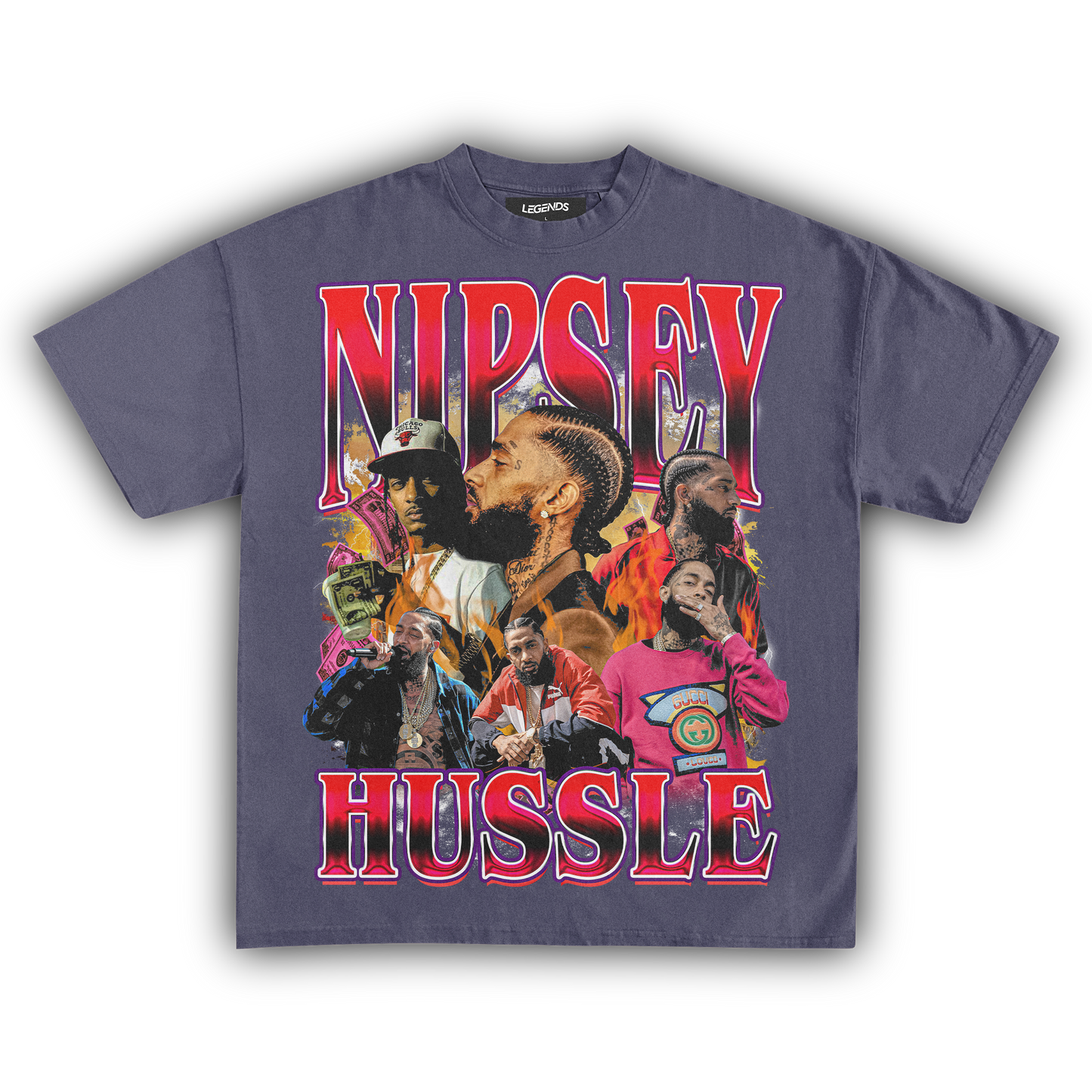NIPSEY HUSSLE & MOTIVATE TEE