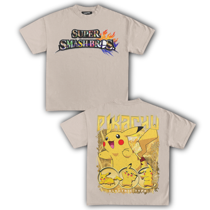 SUPER SMASH BROS PIKACHU TEE (Double)