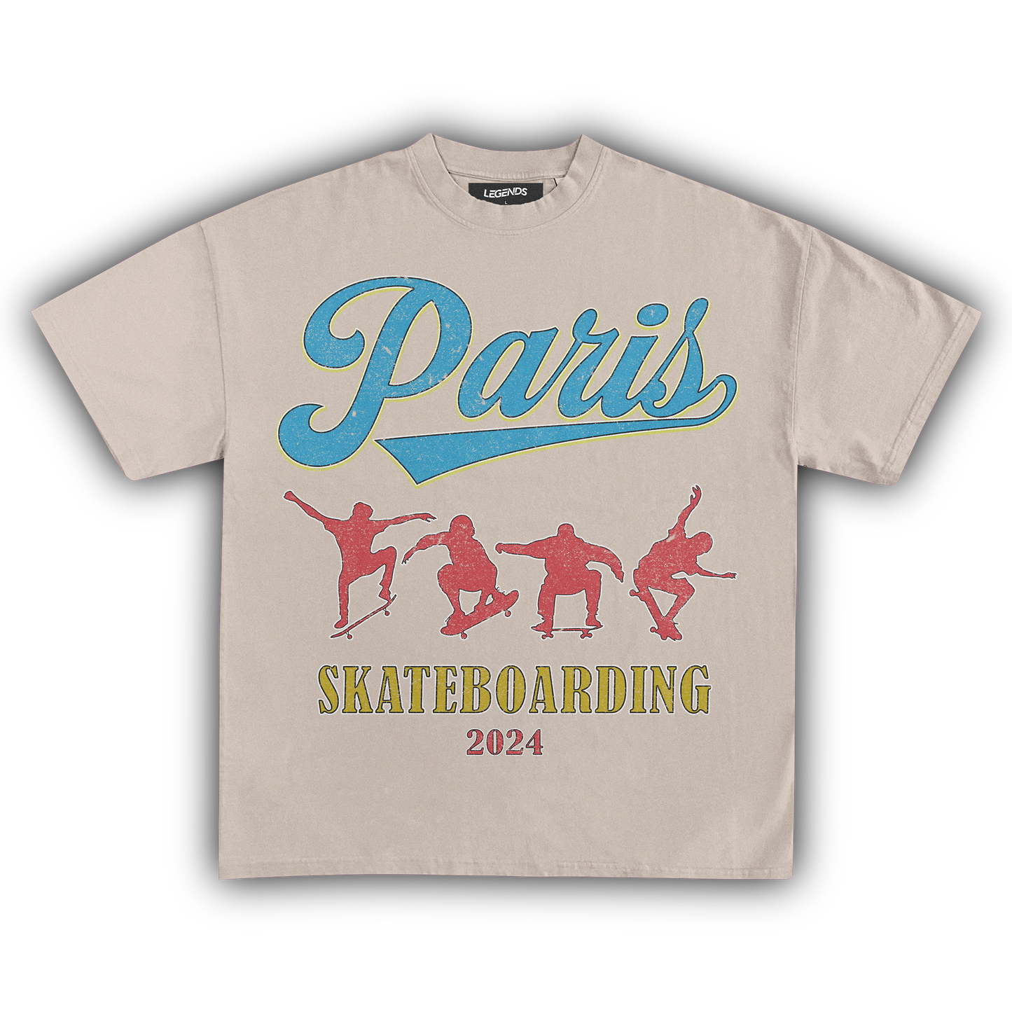 '24 PARIS SKATEBOARDING VINTAGE TEE