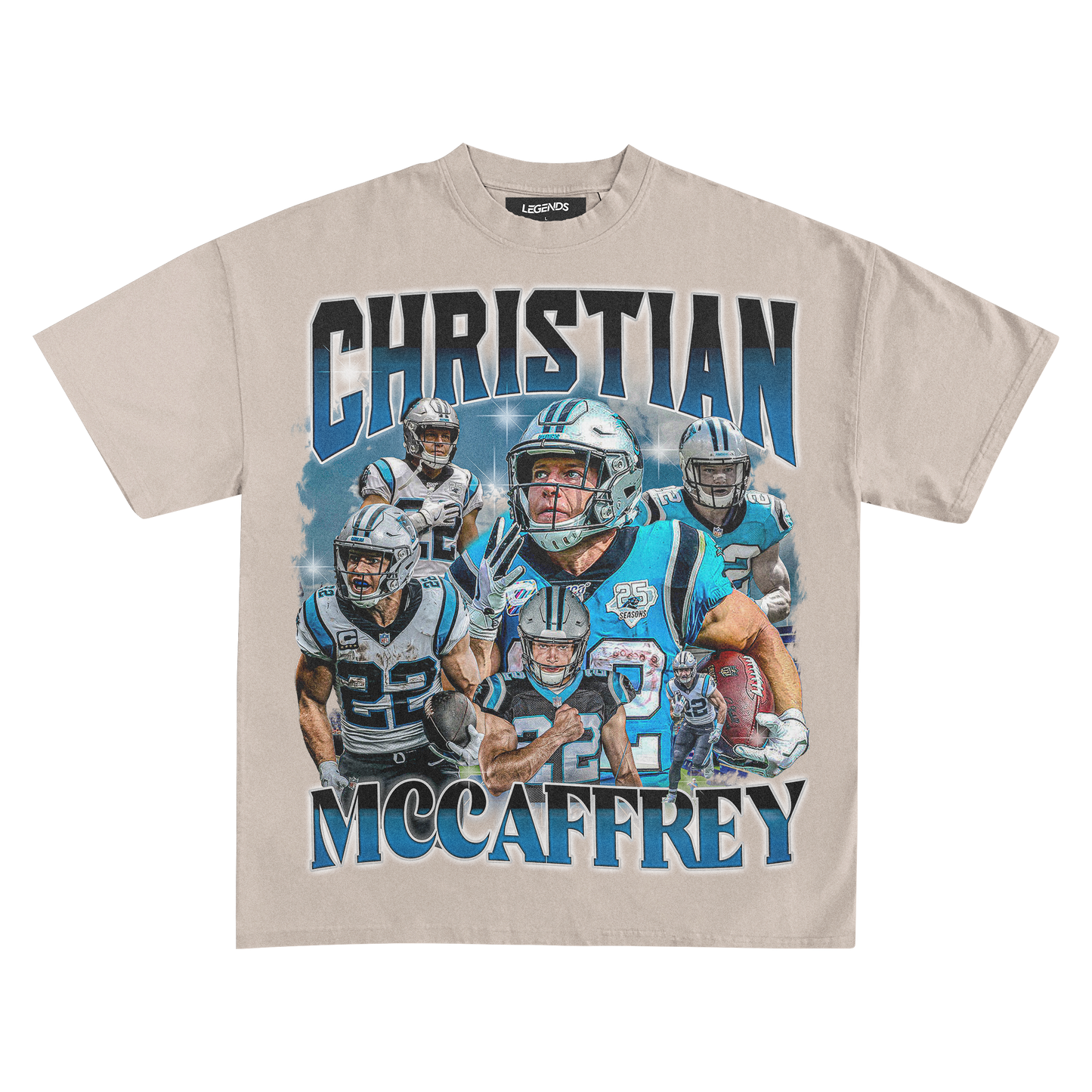 CHRISTIAN MCCAFFREY CAROLINA TEE