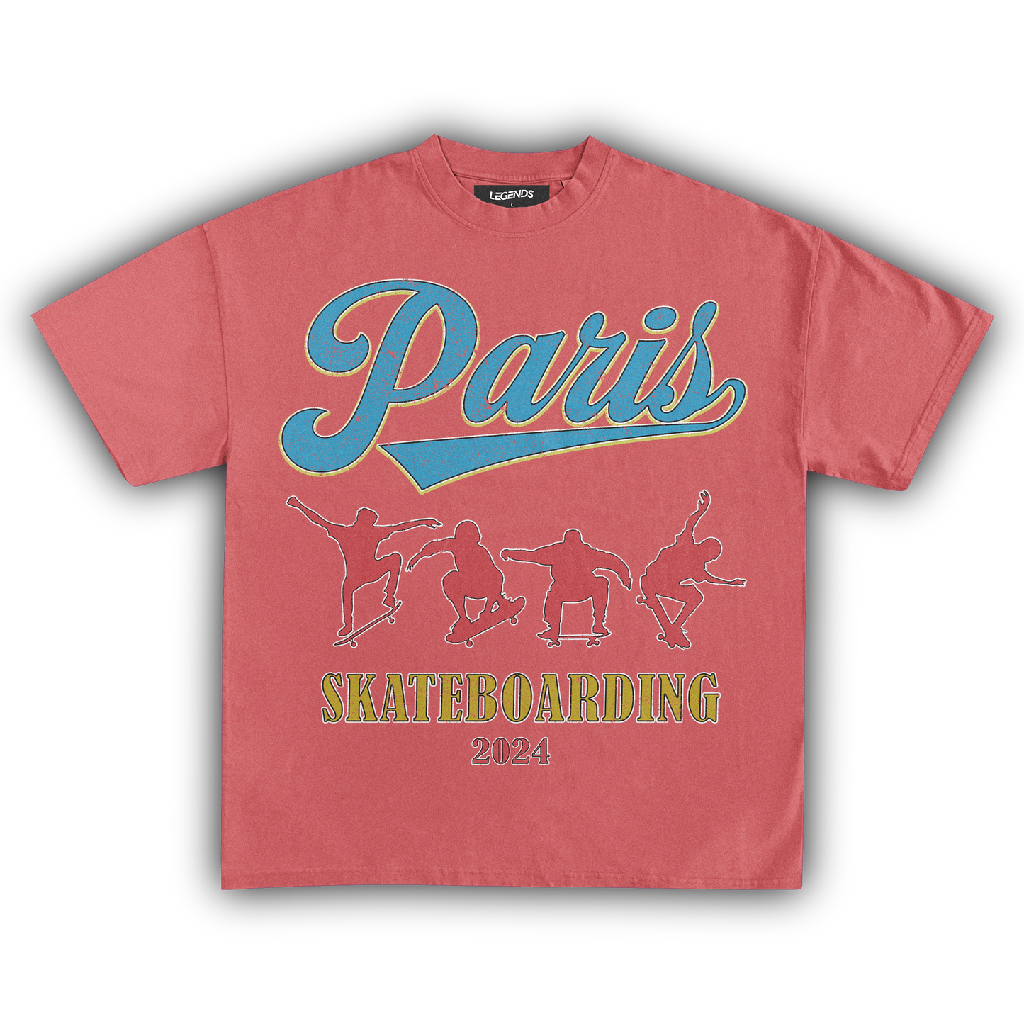 '24 PARIS SKATEBOARDING VINTAGE TEE