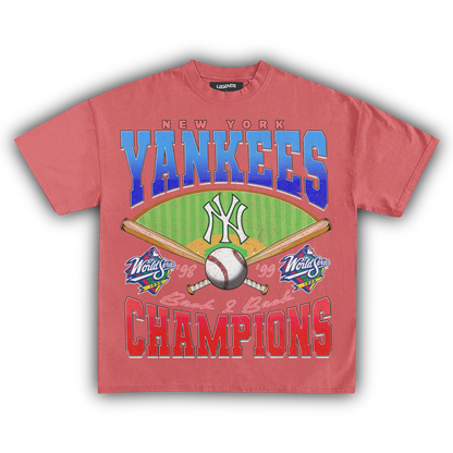 YANKEES BACK 2 BACK CHAMPIONS TEE