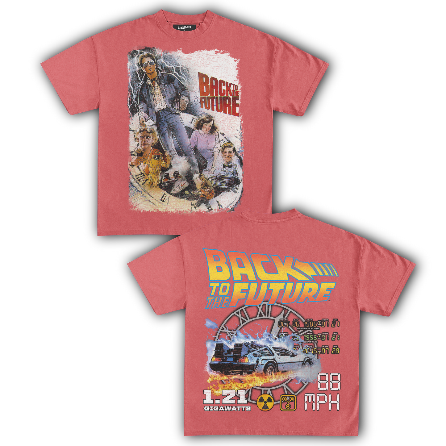 BACK TO THE FUTURE TIME TRAVELER TEE (Double Sided)