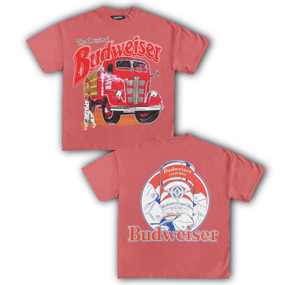BUDWEISER FIRE TRUCK VINTAGE TEE (Double Sided)