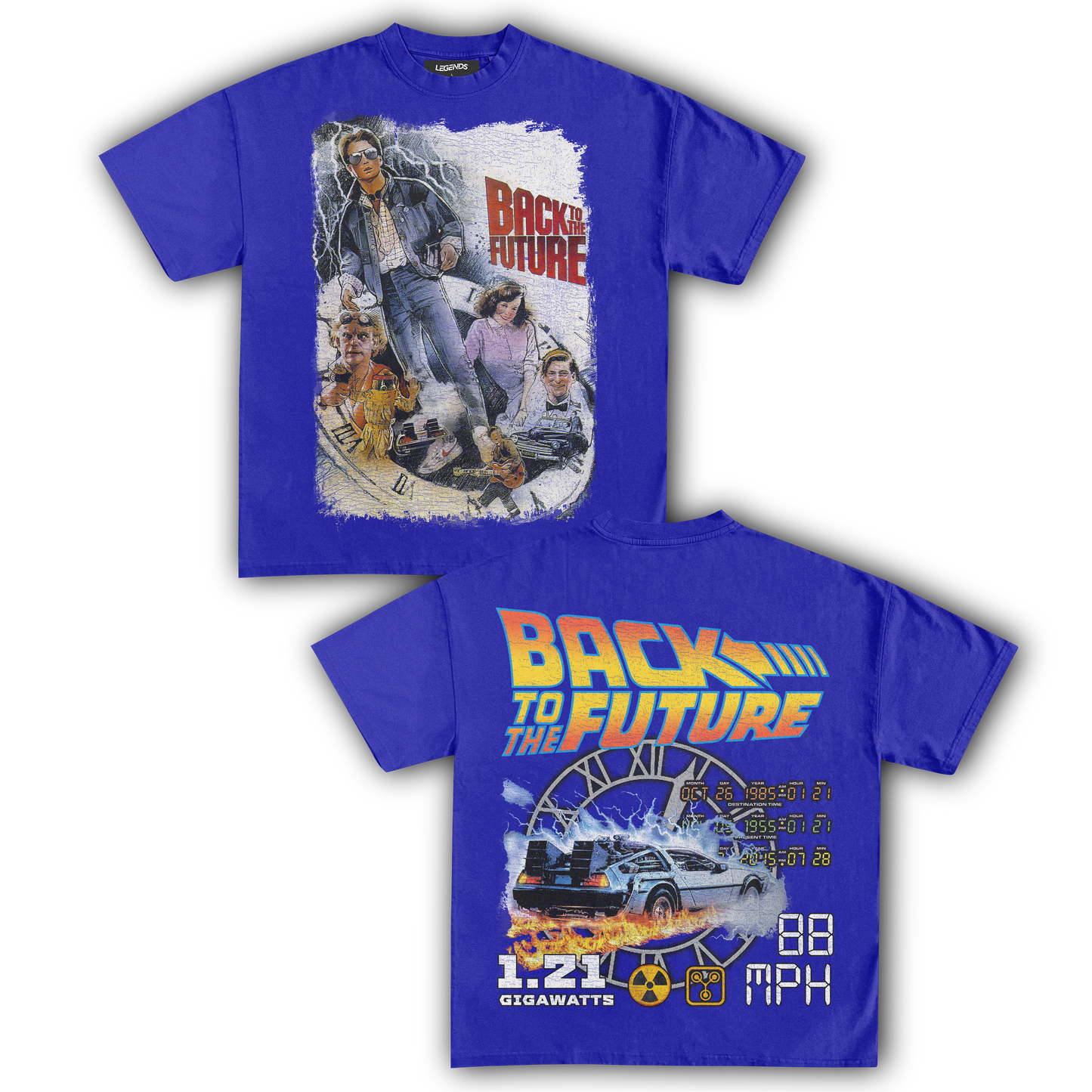 BACK TO THE FUTURE TIME TRAVELER TEE (Double Sided)