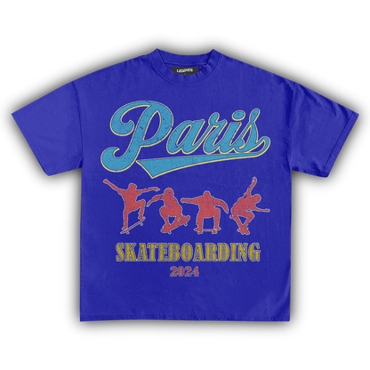 '24 PARIS SKATEBOARDING VINTAGE TEE