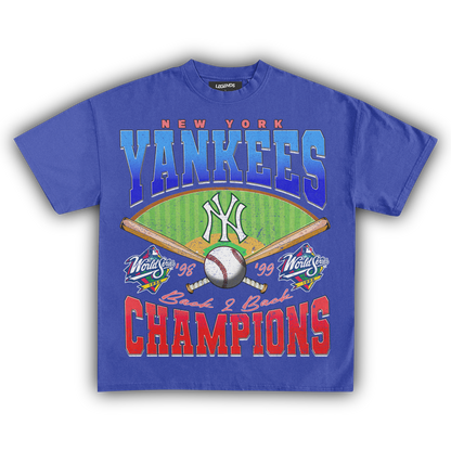 YANKEES BACK 2 BACK CHAMPIONS TEE