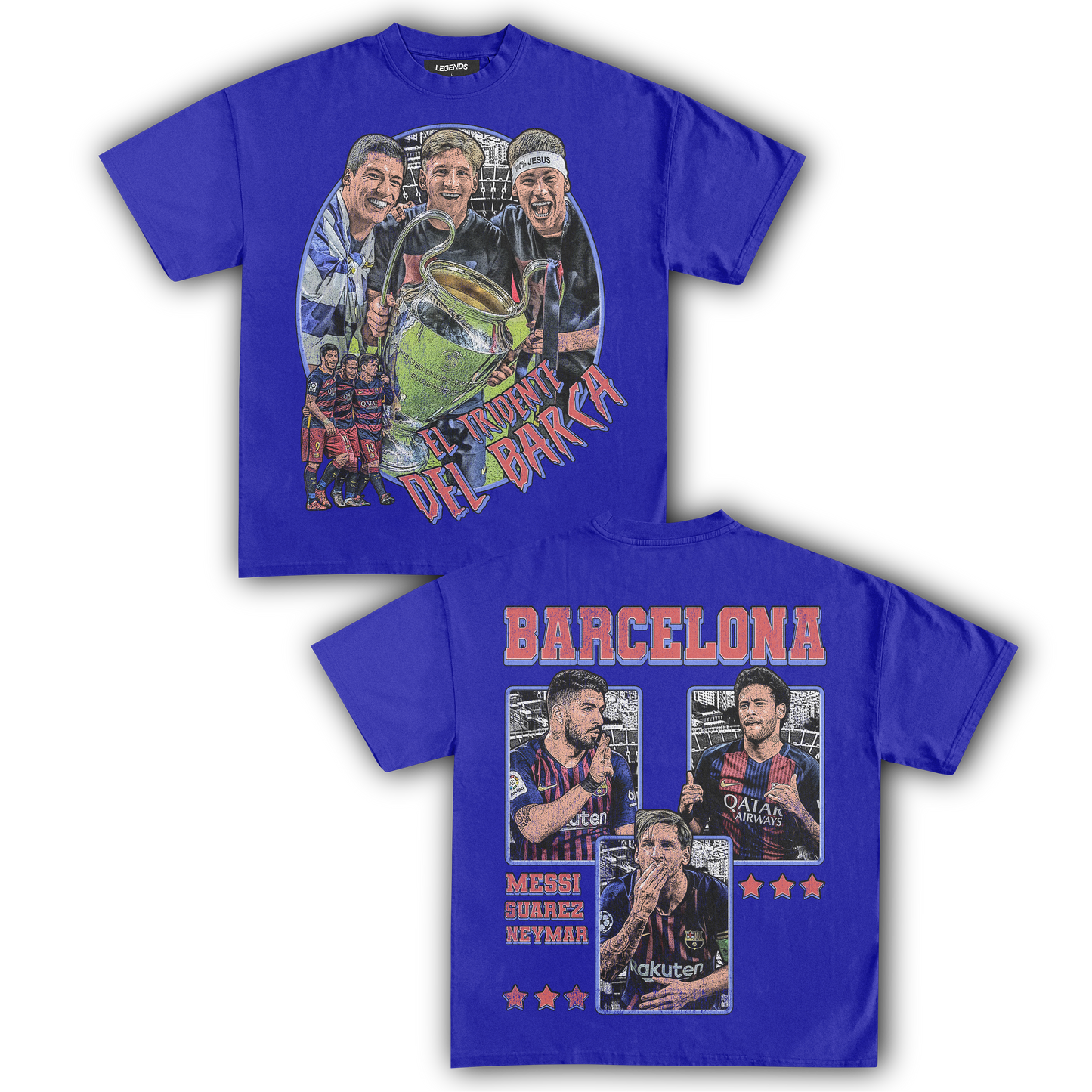 EL TRIDENTE DEL BARCA TEE (Double Sided)