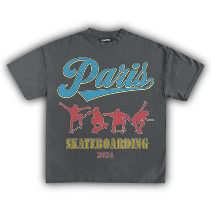 '24 PARIS SKATEBOARDING VINTAGE TEE