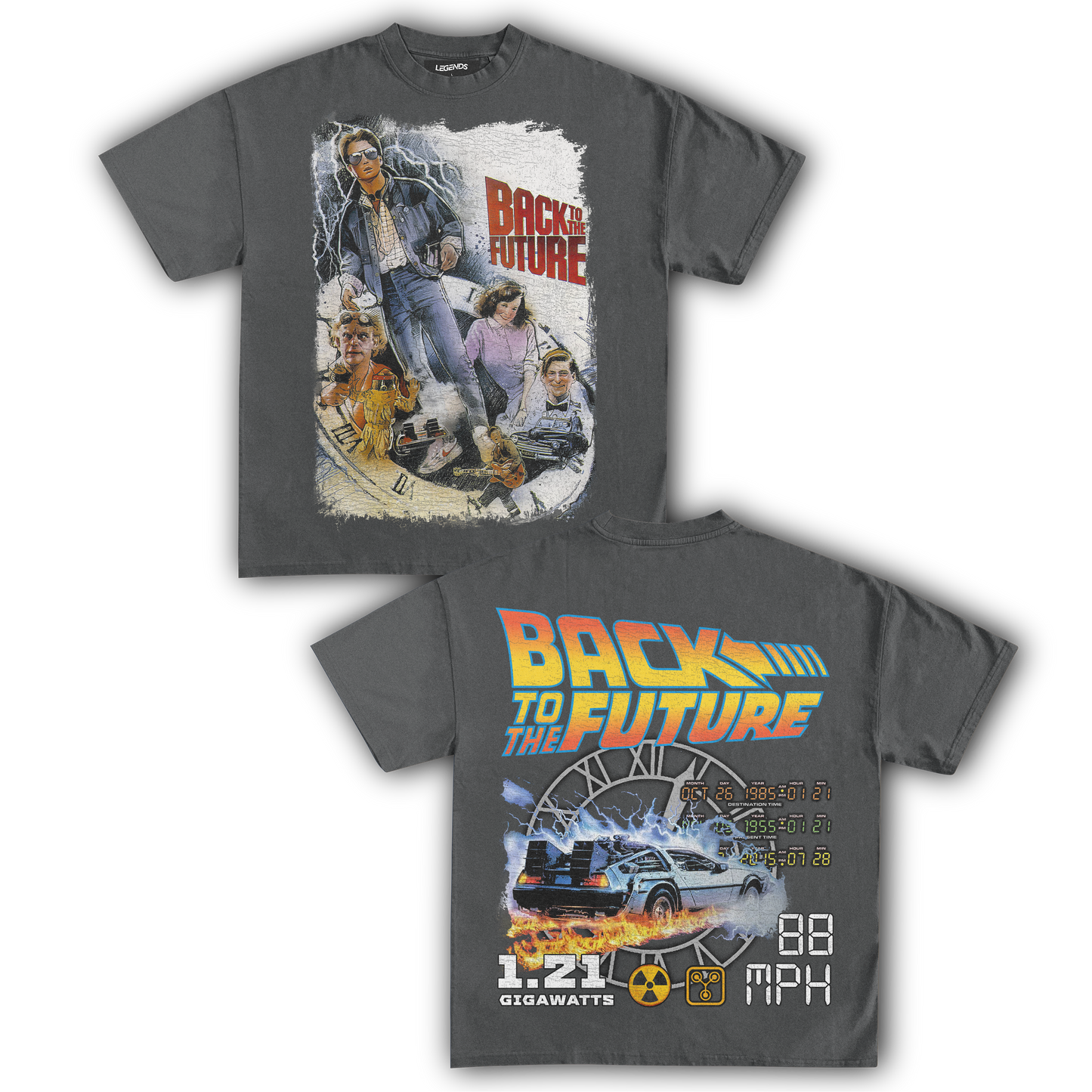 BACK TO THE FUTURE TIME TRAVELER TEE (Double Sided)