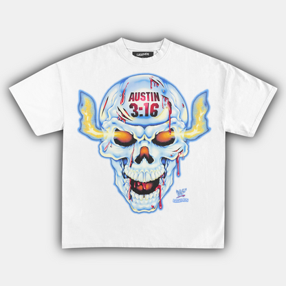 AUSTIN 3:16 BROKEN SKULL TEE